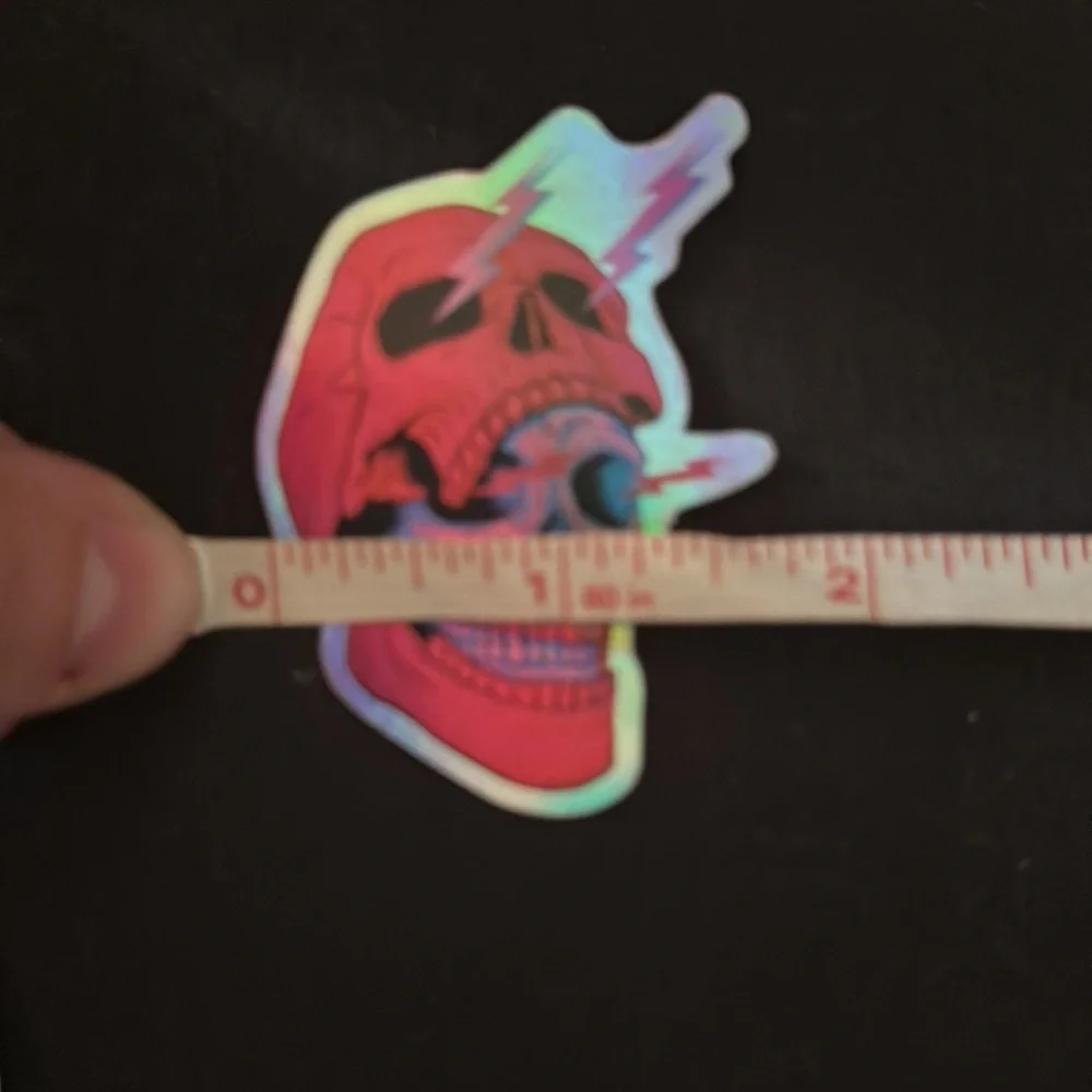 Holographic skull stickers/decals